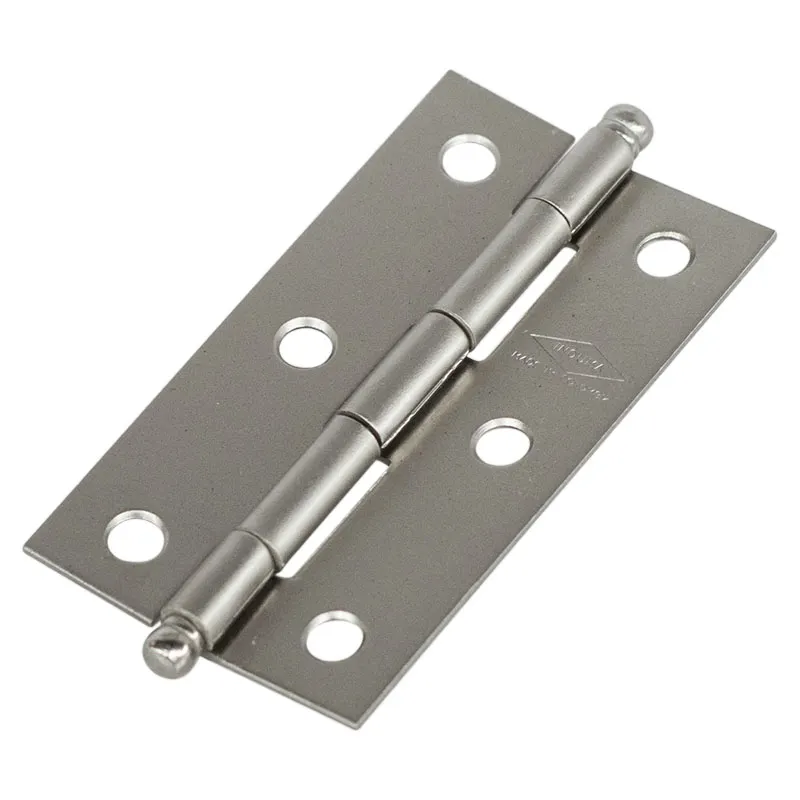 Bisagra para mueble 1" níquel satín 2 piezas