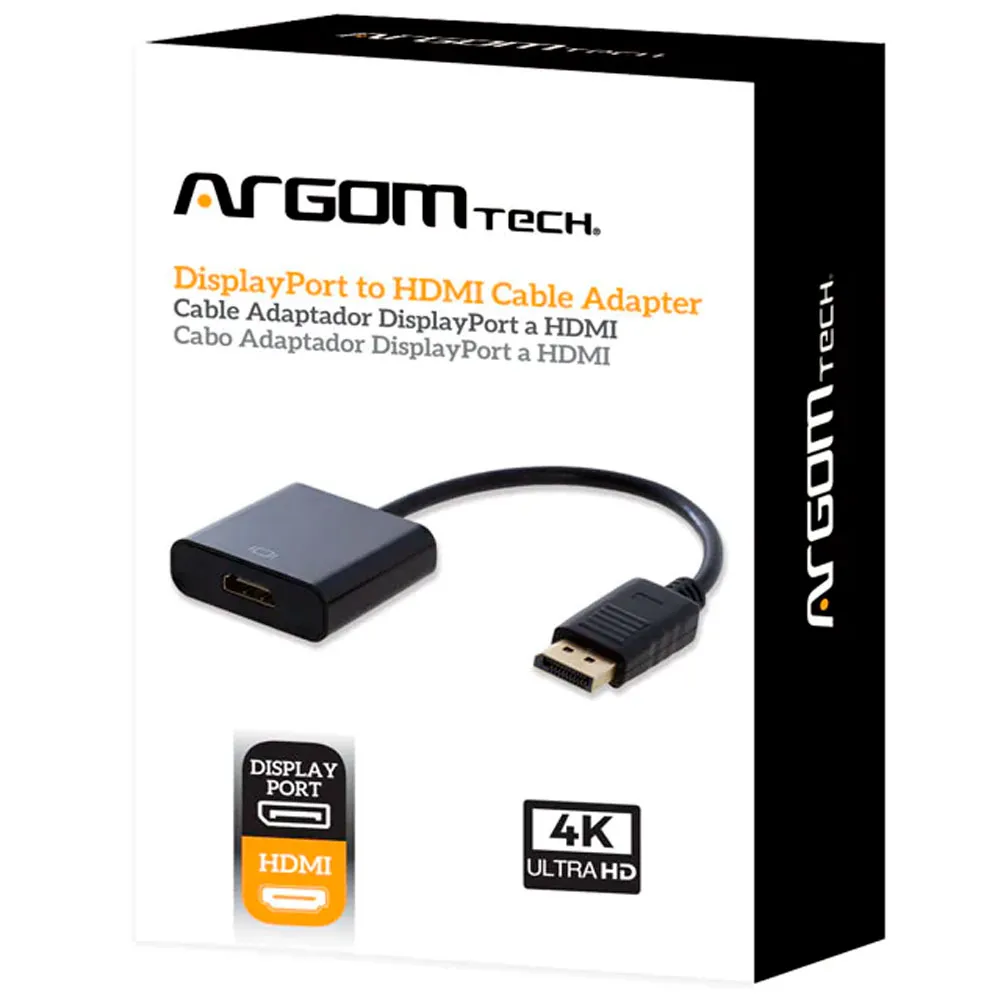 ADAPTADOR DE CABLE DISPLAYPORT MACHO A HDMI HEMBRA 6IN/15CM
