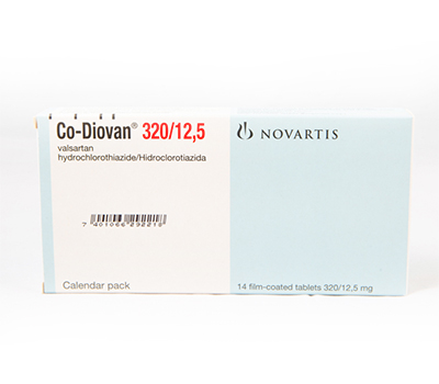 CO DIOVAN 320/12.5MG TABLETAS VIA ORAL X14
