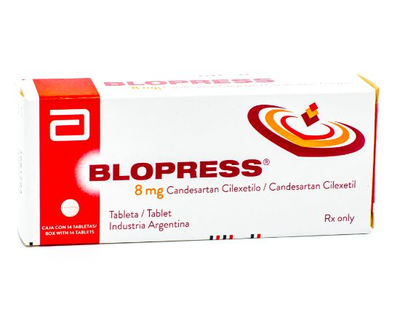 Blopress 8 mg caja 14 comprimidos