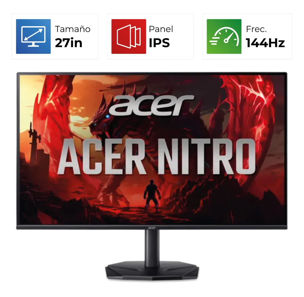 Acer Nitro KG270 – 27″ – FHD – 144Hz – IPS