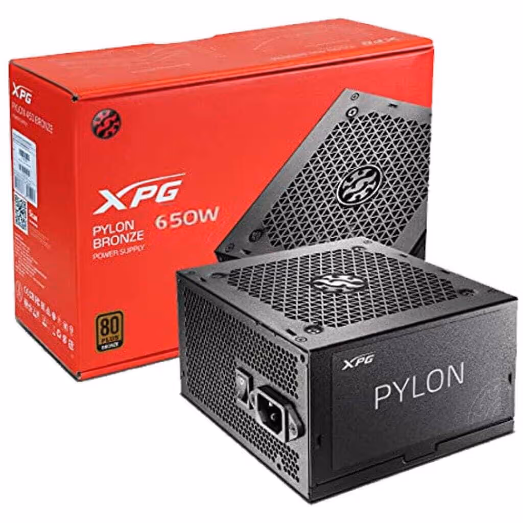 FUENTE DE PODER XPG PYLON 650 WATTS 80+ BRONCE