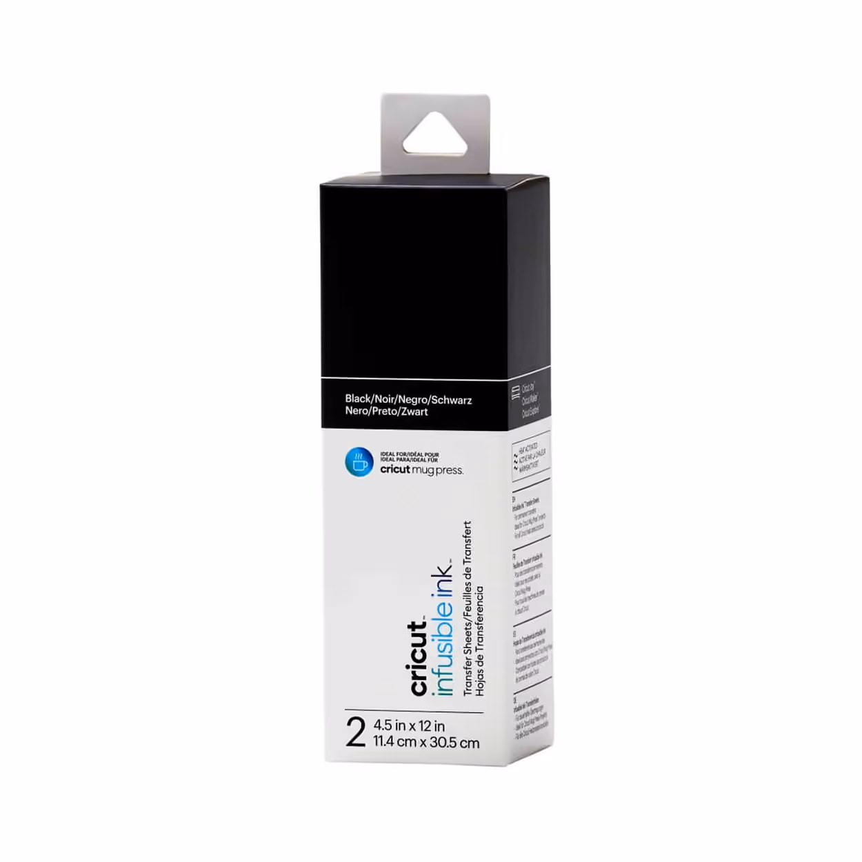CRICUT HOJA DE TRANSFERENCIA INFUSUBLE INK – BLACK – 2 HOJAS