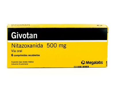 Givotan 500 mg 6 tabletas recubiertas