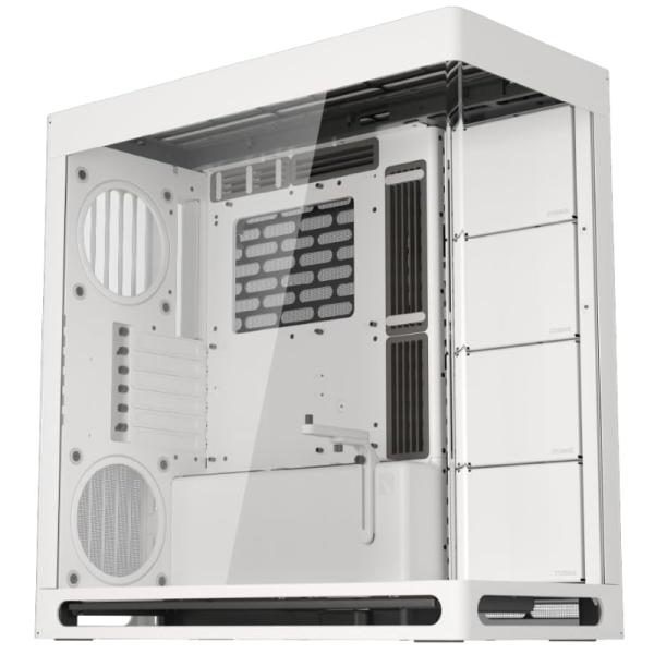 Case Havn Gaming Mid Tower HS 420 sin Ventilación Incluida con Vidrio Panorámico Frontal y Lateral – Blanco