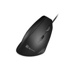Mouse Cableado Ultra Ergonómico, Color Negro, Krest Klip Xtreme