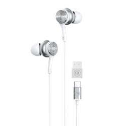 Audífonos Alámbricos Maxell EB-XC1 348532 Intrauditivos, USB-C