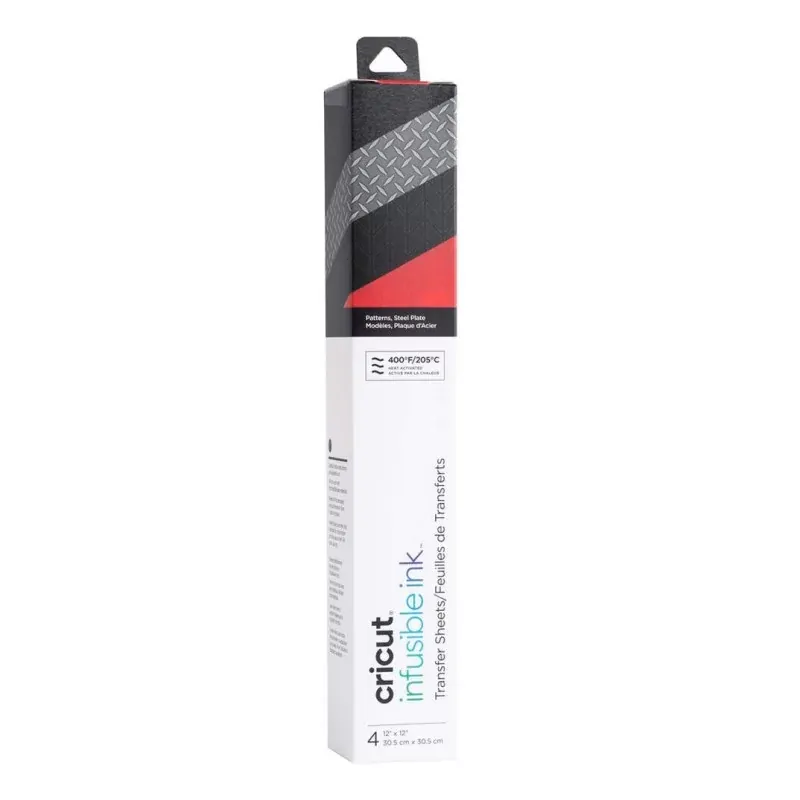CRICUT HOJA DE TRANSFERENCIA INFUSIBLE INK – STEEL PLATE – 4 HOJAS