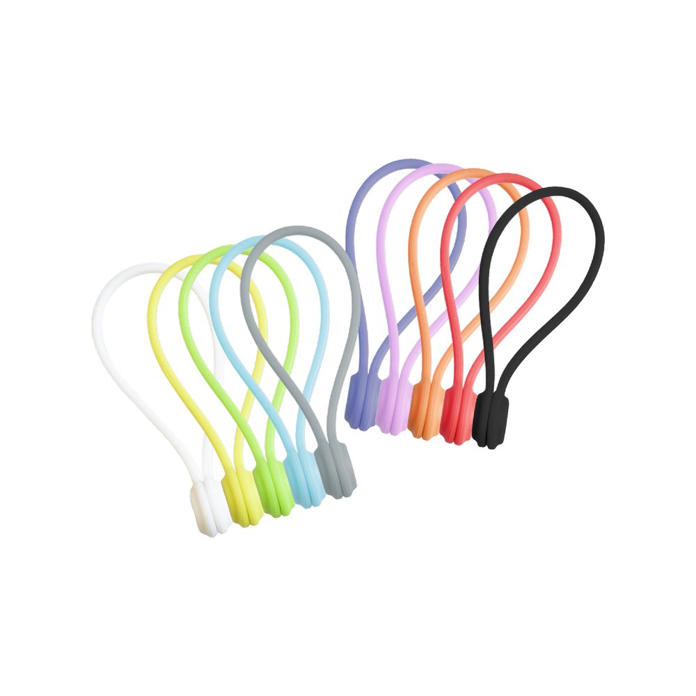Cintas magnéticas de silicón 20cm s-10 multicolor