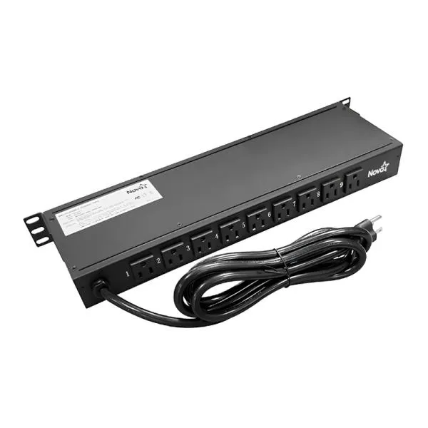REGLETA PARA RACK NOVA – 9 TOMAS – 1U – 120V