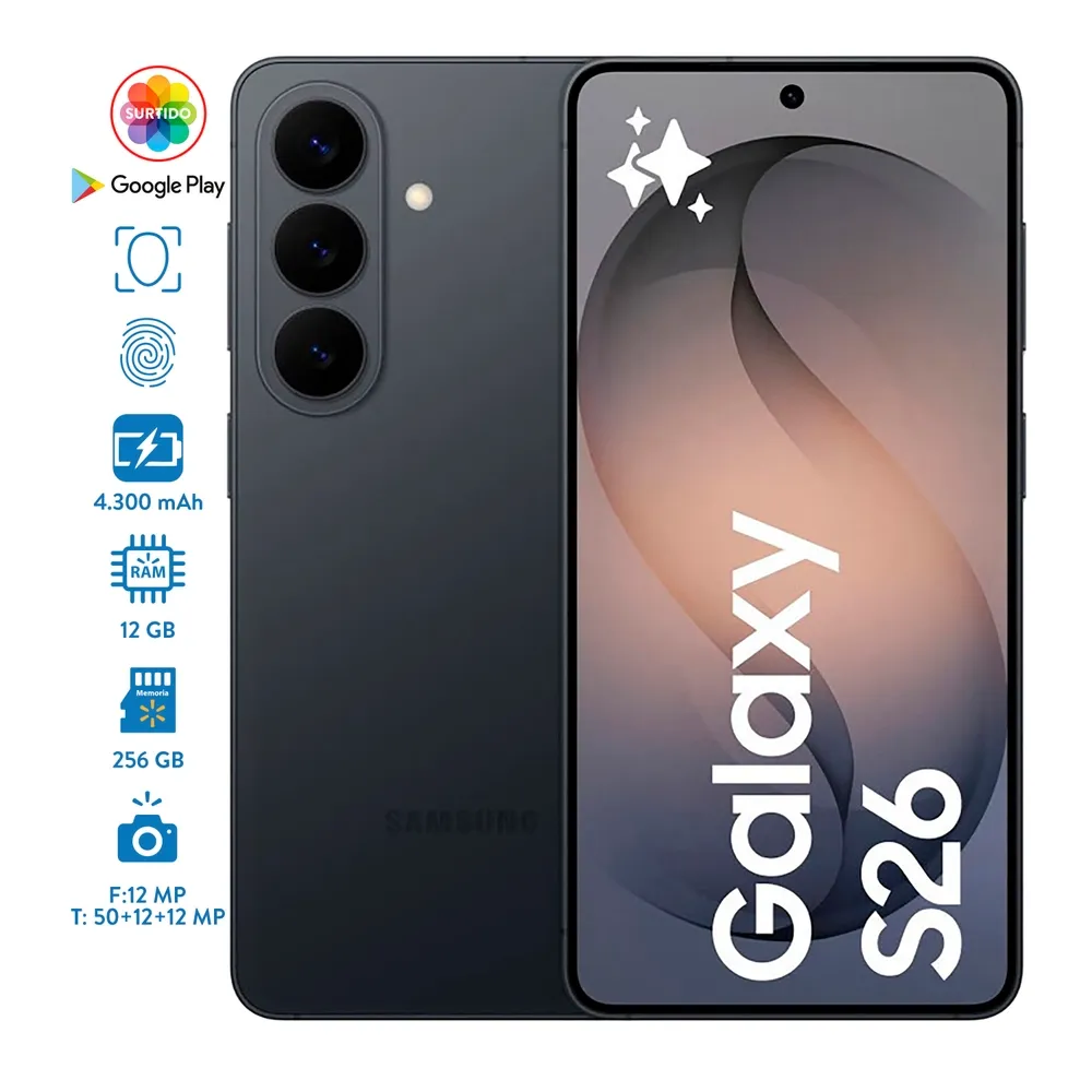 Celular Samsung Galaxy S26 12GB RAM y 256GB Almacenamiento Colores Surtidos