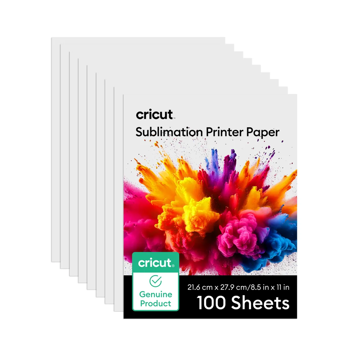 CRICUT JOY HOJA PARA SUBLIMACION 8.5X11″ – 100 HOJAS