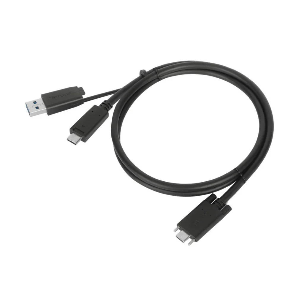Targus Cable USB-C Macho a USB-C Macho con Conexión USB-A de 1 Metro, ACC1133GLX