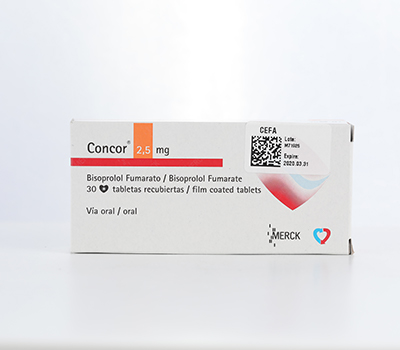 CONCOR 2,5 MG TABLETAS VIA ORAL