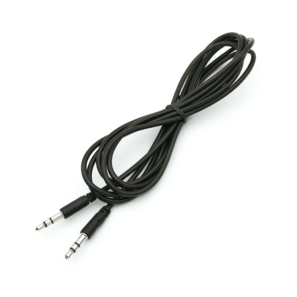 Cable de audio redondo RadioShack Macho a macho 1.8 m Negro