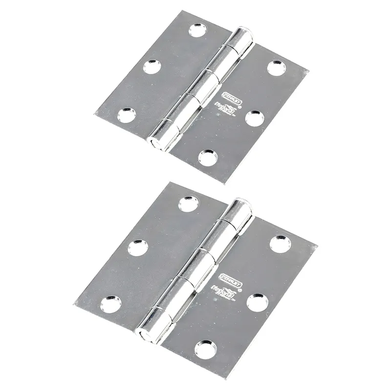 Bisagra plateada 3" x 3" 2 uds