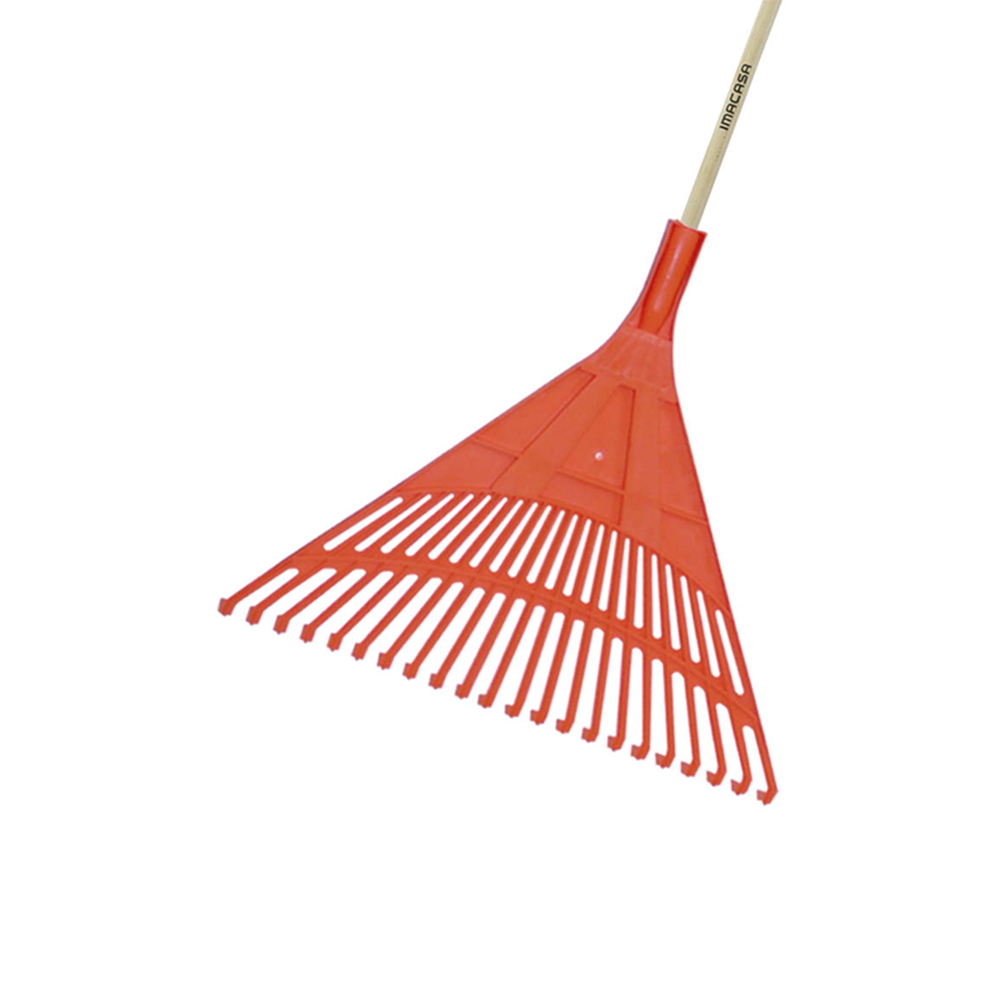 Rastrillo plastico para jardin 22 dientes