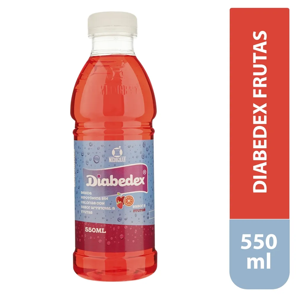 Bebida hipotónica Diabedex sabor a frutas - 550 ml