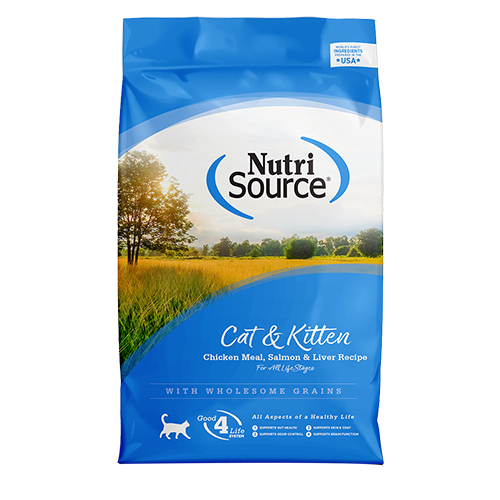 NUTRISOURCE CAT&KITTEN CH/SL/LIV 12 LB