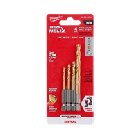 Broca Titanio 4 Piezas Milwaukee