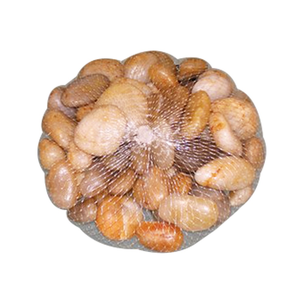 Piedras de rio decorativas amarilla 2-4cm