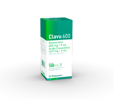 CLAVU 600 POLVO SOLUCIÓN ORAL 100ML