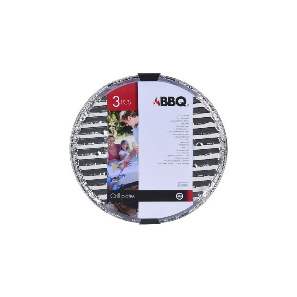 Bandejas para parrilla de alumino 3 piezas bbq