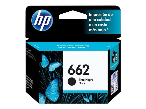 Cartucho de Tinta Negro HP 662 CZ103AL