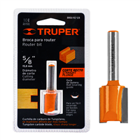 Cuchilla Router Recta 2 Filos 5/8" Truper