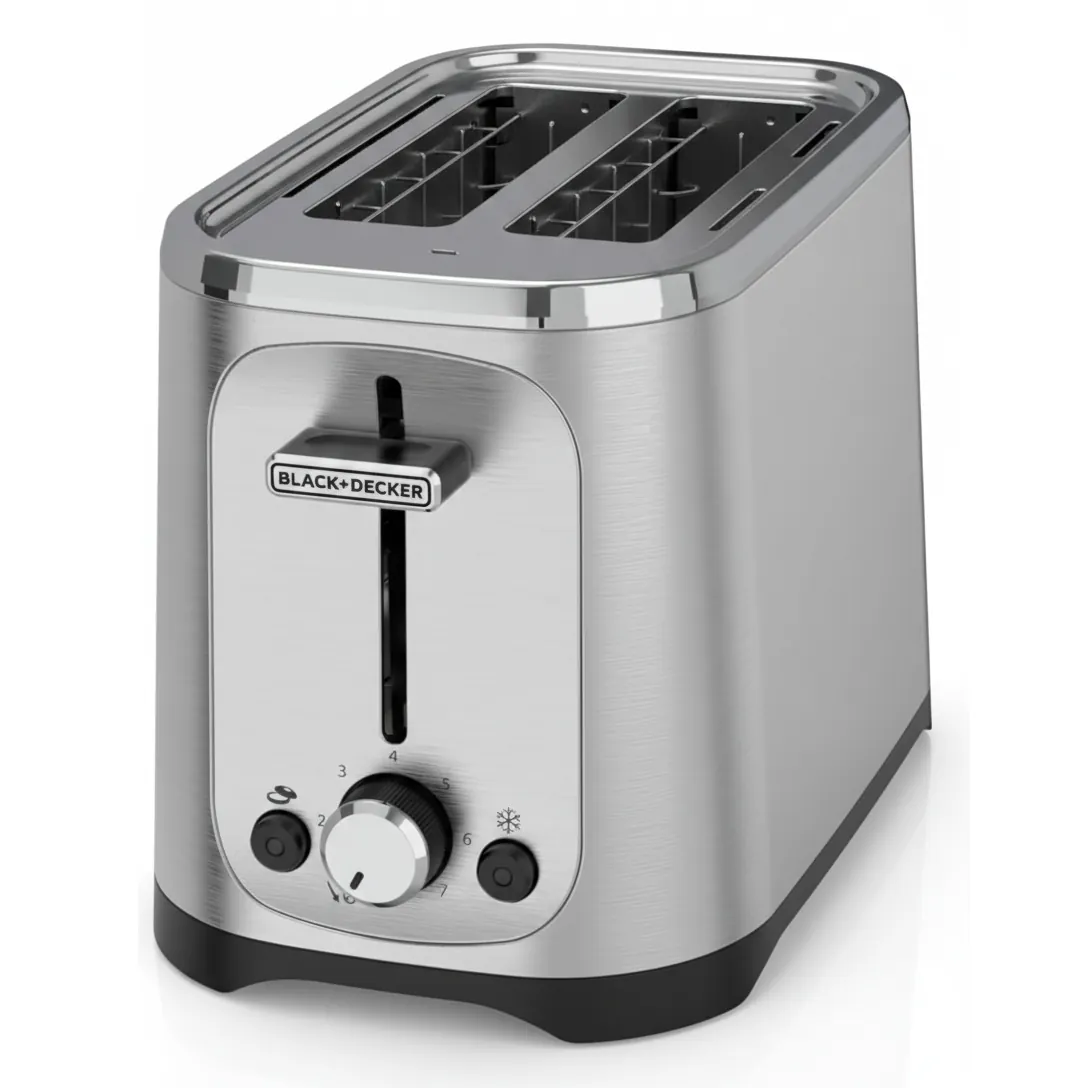 Tostadora Black And Decker TR1227-0SDLA de 2 Ranuras Extra Anch