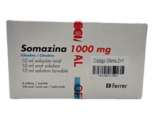 Somazina 1000 mg 6 sobres 10 ml (Oferta 2+1)