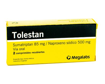 Tolestan 85/500mg 2 comprimidos
