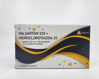 Valsartan+Hidroclorotiazida Adiuvo, 320/25 mg, 30 tabletas