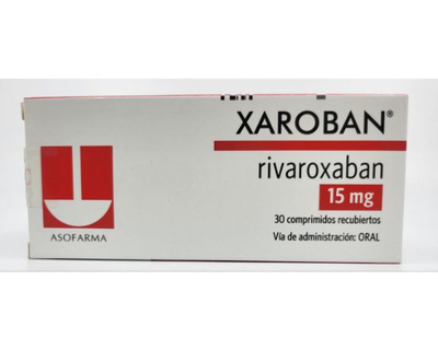 Xaroban, 15 mg, 30 comprimidos recubiertos