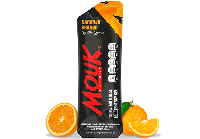 MOUK Energy naranja gel energético 1.38 oz