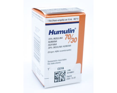 Insulina Humana Humulin 70/30 FRASCO 1 vial de 10 mL