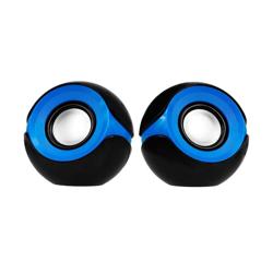 Parlantes Argom Multimedia Orbit Estéreo 2.0, Color Negro Con A