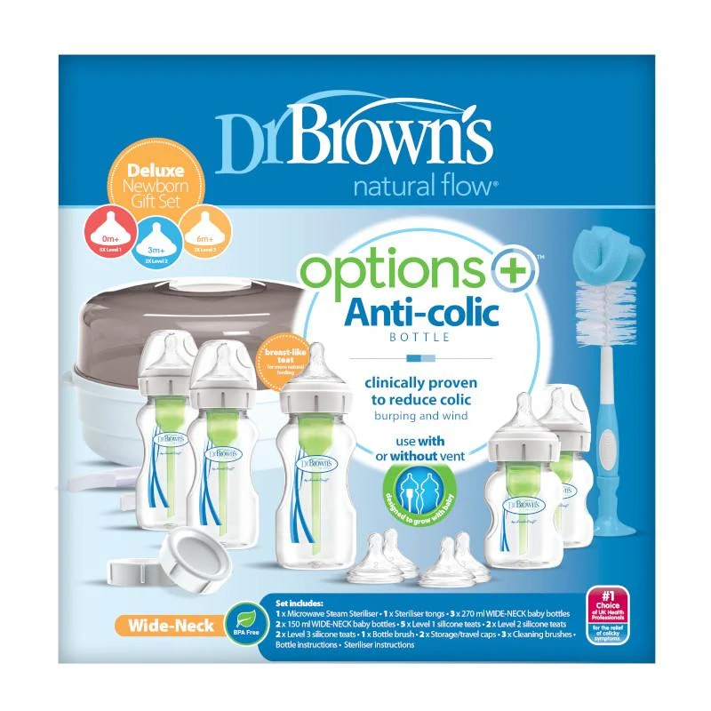 Set de Lujo Chupones Anchos desde recien nacido DrBrowns