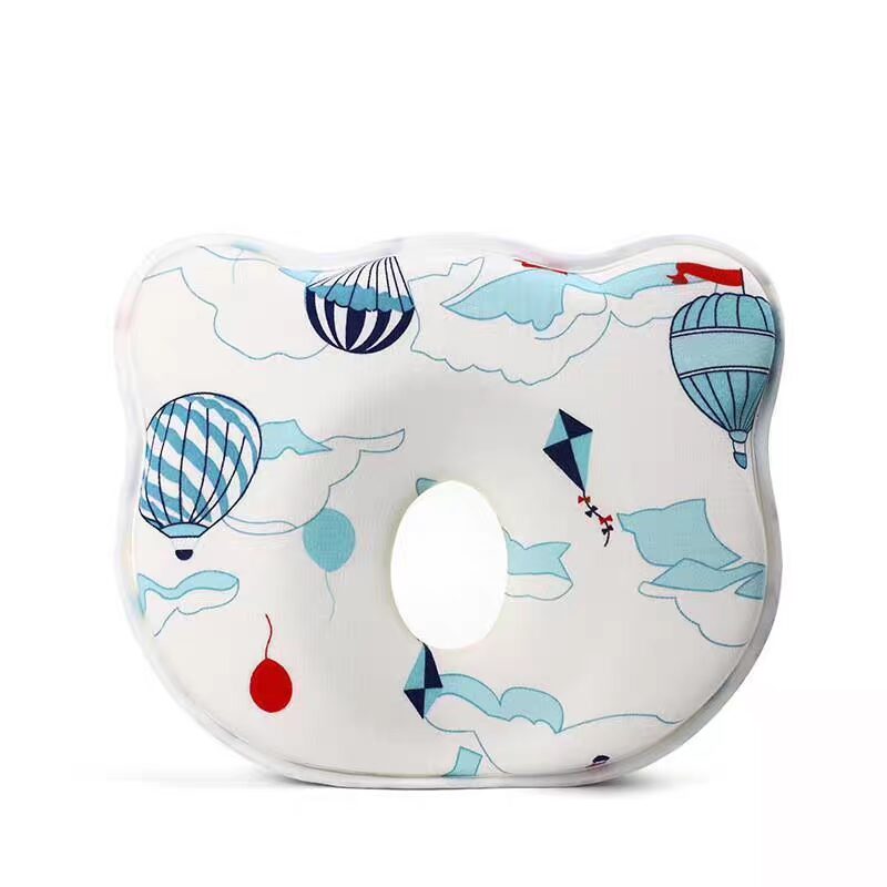 Almohada para Bebé de Espuma de Memoria 3D – Diseño Ergonómico para Moldear la Cabeza del Bebé, globo