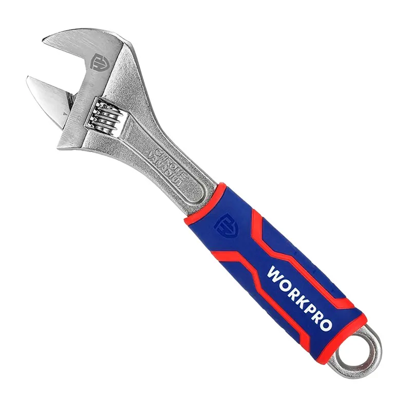 Llave ajustable 10" mango bimaterial Workpro