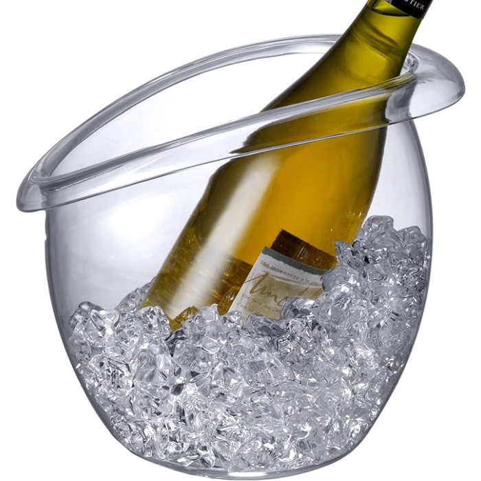 HIELERA REDONDA TRANSPARENTE ACRILICO PRODYNE (022494223888)
