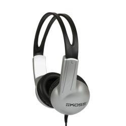 Koss UR10 On-Ear Education Headphones, Silver, for Kids and All