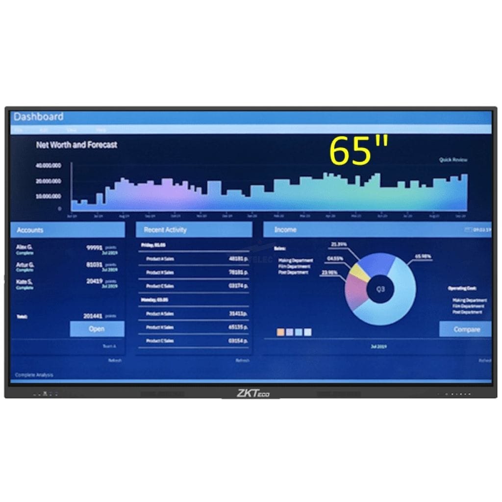 Pantalla Led Interactiva 4K 65″ Zkteco