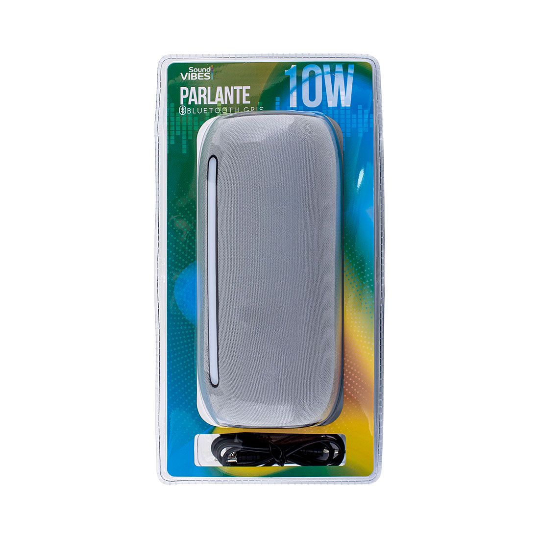 Parlante bluetooth gris 10w 1200mAh