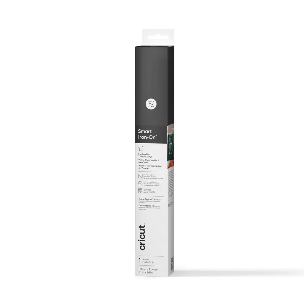 CRICUT VINIL SMART IRON-ON MATLESS – NEGRO