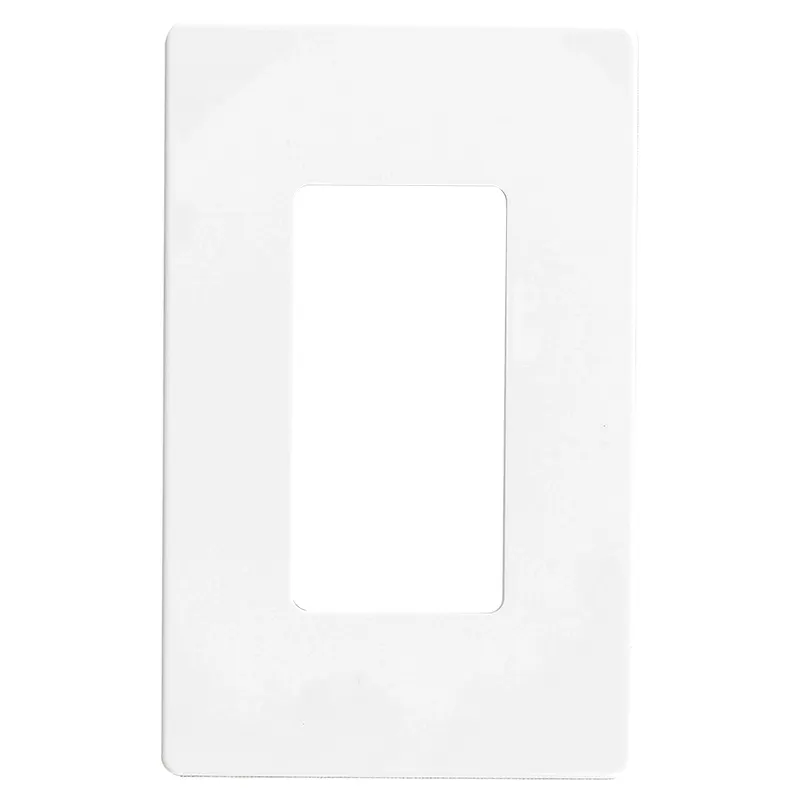 Placa blanca de tornillo Decor