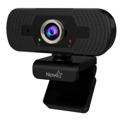 Cámara Web Nova AWM12002002C, 1080p Full HD, USB 2.0, Micrófono