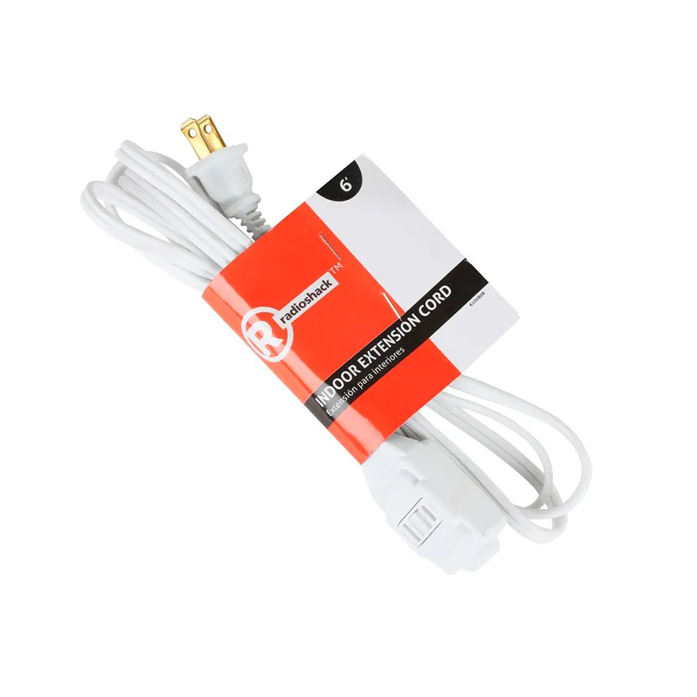 Extensión eléctrica RadioShack 6100808 3 tomas 182.88 cm