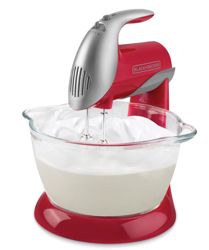 BATIDORA DE PEDESTAL CON TAZON ROJA BLACK AND DECKER MX900R