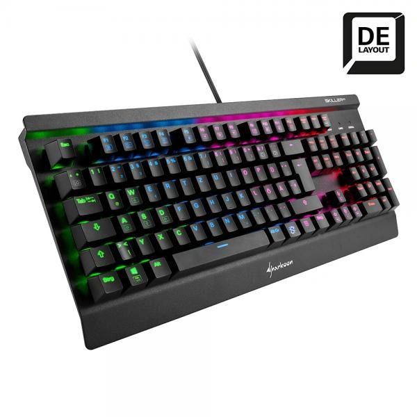 TECLADO GAMING SHARKOON SKILLER SGK3 MECANICO USB INGLES BLACK